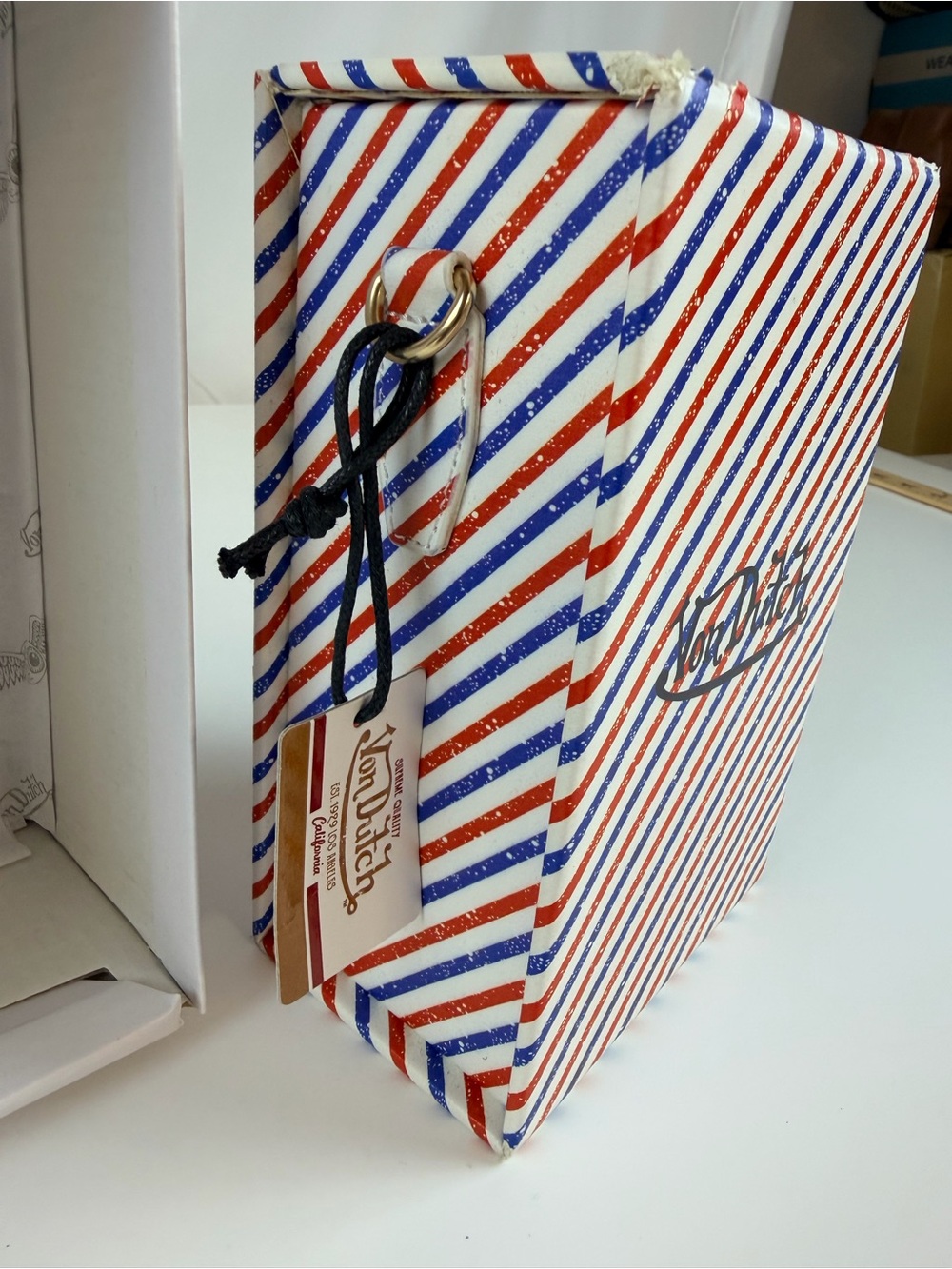 Von Dutch Barbershop Crossbody Box Bag - Purse with tag Y2K